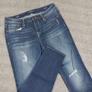 Vigoss Women's 30x27 Thompson Tomboy Jeans Classic Fit Distressed Mid Rise